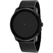 摩凡陀（Movado）經(jīng)典男士手表 北歐極簡(jiǎn)主義黑色石英表瑞士表44mm生日禮物3600261 Black 44mm 男表