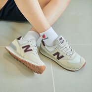 NEW BALANCE574經(jīng)典休閑鞋春夏季復(fù)古運(yùn)動(dòng)休閑女慢跑鞋WL574RCF WL574RCF/酒紅/主圖款 36.5