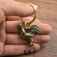 千惠儂實(shí)心十二生肖鑰匙扣?；旒?2生肖吊墜掛墜創(chuàng  )意生日禮物 雞