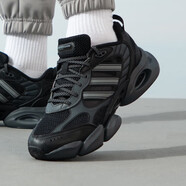阿迪達斯（adidas）阿迪達斯男鞋秋季新款運動(dòng)鞋清風(fēng)鞋緩震透氣輕便耐磨休閑跑步鞋 IH2289 全黑 42