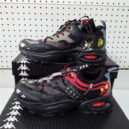 卡帕（Kappa）中性款運動(dòng)跑鞋內置氣墊老爹鞋-KPCBGMM89C 黑色-990 35