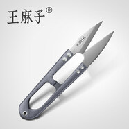 王麻子紗剪小剪刀剪線頭十字繡U型彈簧剪裁縫剪紙手工剪刀縫紉剪 1支裝【顏色隨機(jī)發(fā)】