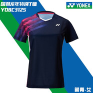 YONEX尤尼克斯yy羽毛球服刺繡速干透氣俱樂部團購套裝比賽團隊110498 女款 YOBC3125  藏青  刺繡升級 XL 尤尼克斯尺碼 O碼