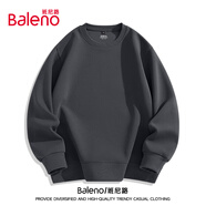 班尼路（Baleno）寬松圓領(lǐng)衛衣男早秋潮流oversize大碼上衣男士休閑百搭純色外套
