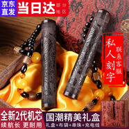 檀木火折子吹氣打火機充電生日禮物男情人節(jié)禮物感應usb電子點煙器創(chuàng)意禮品送男友男生老公父親 招財貔貅+【禮盒+絨布袋+數據線】 充電打火機