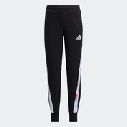 阿迪達斯 （adidas）兒童童裝秋季戶(hù)外休閑運動(dòng)褲子束腳褲HD9988 黑色 128