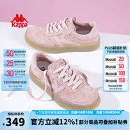 KAPPA卡帕女鞋厚底滑板鞋子女2024夏季新款運(yùn)動(dòng)休閑鞋軟底德訓(xùn)鞋小粉鞋 奶油粉 35