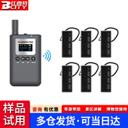 比西特便攜式無線講解器一對多導游帶團解說器政企接待工廠參觀領夾式多對多講解器非入耳干凈衛(wèi)生 6101R套裝（1講+50個接收）