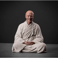友尚陶瓷弘一法師人物擺件新中式禪意四大高僧家居桌面裝飾工藝品 泓一法師