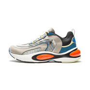 李寧（LI-NING）LN跑步鞋男子2020夏季新款中國V8減震時尚運動鞋 駝灰色/標(biāo)準(zhǔn)黑/ 駝灰色/標(biāo)準(zhǔn)黑/火焰橙ARHP093-4 40