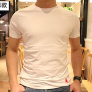 AF【100%純棉透氣】夏季美國(guó)af男士短袖t恤潮流百搭圓領(lǐng)打底衫體恤 白色腳標(biāo)紅鹿 XL碼建議155-165斤穿