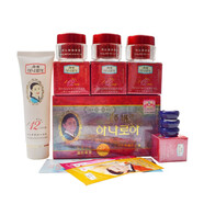 祈顏新顏姬再生素養顏組合護膚品化妝品套裝五件套潤膚補水保濕套裝 四件套（紅盒）