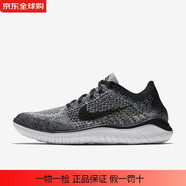 NIKE赤足男鞋 Free Run 2018 超輕緩沖支撐靈活網(wǎng)面公路跑鞋 黑灰942838-101 標準40.5/US7.5