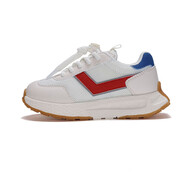 普尼男女童鞋網(wǎng)面透氣兒童運動(dòng)跑步鞋小白鞋 紅色 38（腳長(cháng)240mm）