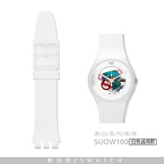 適用于swatch表帶原裝 Swatch/斯沃琪表帶原裝硅膠SUOB720/726SUOZ147/1 SUOW100 19mm