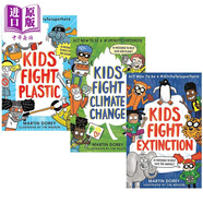 英文原版兩分鐘英雄科普繪本3冊 2 minute Superhero 反對塑料垃圾Kids Fight Plastic應對氣候變化Climate Change