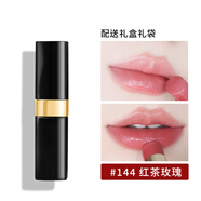 香奈兒（Chanel）coco flash炫光口紅60可可小姐唇膏送老婆女友閨蜜生日禮物女禮盒 144 紅茶玫瑰【禮盒裝】 配送禮盒禮袋