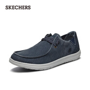 斯凱奇（Skechers）男鞋夏季MENS USA STREET WEAR 系列商務(wù)休閑鞋 藍色/BLU 40