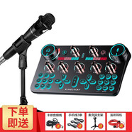 貝音凱 V20主播唱歌聲卡套裝電容麥外置手機(jī)電腦通用全民K歌抖音帶貨戶外直播支架麥克風(fēng)專業(yè)直播設(shè)備 V20+E300套裝