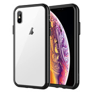 JETechJETech 蘋果iPhone X/Xs手機殼TPU軟邊PC背板防摔保護套5.8英寸屏 黑色