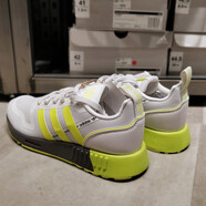 阿迪達(dá)斯（adidas）三葉草中性鞋OZMILLEN 男鞋女鞋潮流時尚百搭運動休閑鞋老爹鞋 GZ3525白/熒光黃 42 (260mm)