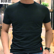 AF【100%純棉透氣】夏季美國af男士短袖t恤潮流百搭圓領打底衫體恤 寶藍色腳標紅鹿 L碼建議140-150斤穿