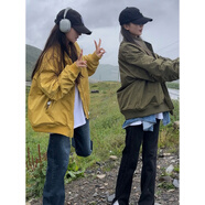 妍莉芬（yanlifen）棒球服春秋短外套女裝秋季2025年新款短款衣服休閑風(fēng)衣外套上衣 軍綠色 夾棉款 S 建議85-114斤內(nèi)