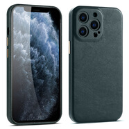 品怡（Bejoy）品怡適用iPhone14小羊紋真皮紋手機(jī)殼商務(wù)蘋果12ProMax保護(hù)殼 墨綠色 iPhone12Mini5點(diǎn)4寸非精孔