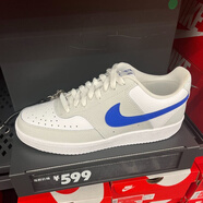 耐克（NIKE）休閑鞋男鞋2025秋季新款運動(dòng)鞋COURT低幫輕便透氣緩震板鞋男 FN4019-001灰藍色 45