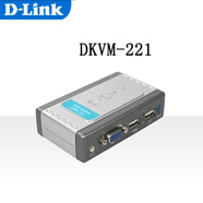 友訊網(wǎng)絡(luò)（D-LINK）DKVM-22U 全新4端口USB口桌面KVM切換器 DKVM-221 雙USB端口KVM切換器