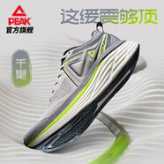 匹克（PEAK）態(tài)極科技千里厚底緩震慢跑鞋男鞋秋冬競訓跑步鞋回彈訓練鞋運動(dòng)鞋 【男款】煙灰-毫不灰力 45