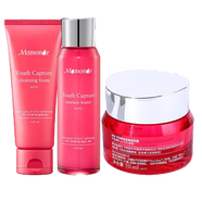 夢妝（Mamonde）芍藥鮮肌系列套裝舒緩肌膚深層補水保濕爽膚水乳液面霜精華液 芍藥3件套(洗面奶+水+霜)
