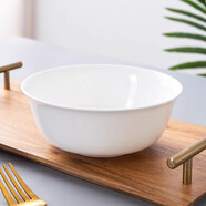 尚行知是碗飯碗骨瓷家用餐具套裝微波爐可用白色中式飯碗面碗粥碗陶瓷湯碗 6英寸面碗【2個(gè)】