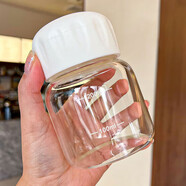妙奕嘉（MIAOYIJIA）胖胖杯迷你豆?jié){杯牛奶杯搖搖杯便攜玻璃杯子咖啡水杯女中藥分裝瓶 小胖杯帶刻度【300ml】