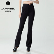 阿瑪施（AMASS）女裝新款微喇正裝西褲女5100540 黑 XL (5碼)