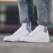 耐克（NIKE）男鞋 秋季新款休閑運(yùn)動(dòng)鞋COURT簡(jiǎn)版AJ低幫時(shí)尚潮流板鞋透氣休閑鞋 AQ1775-100白色 39