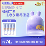 兔頭媽媽兒童面霜輕薄透氣保濕潤膚夏季曬后舒緩3-12歲兒童涼涼霜45g敖丙