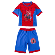 何佳功蜘蛛俠服裝兒童  六一幼兒園兒童表演出服裝套裝小孩子角色扮演co 衣服褲子 110 【適合身高85-103厘米穿】