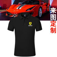 獅奧利興法拉利衣服2024新款f1男女工作服車友會(huì)定制車logo印字車隊(duì)F1 黑色FA拉利 升級(jí)款 S