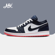 耐克（NIKE）【潮】Air Jordan aj1 Low板鞋男子低幫透氣休閑耐磨運動籃球鞋 553558-481午夜藍 43