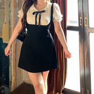 權(quán)凡胖妹妹連衣裙新款2024遮肚子150斤安妮不火學(xué)院風(fēng)娃娃領(lǐng)連衣裙女2 短款【學(xué)院風(fēng)娃娃領(lǐng)連衣裙】 M (建議100斤內(nèi))