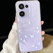 RSRDDY夢幻蝴蝶OPPORENO13手機殼opporeno13pro全包防摔軟殼透明高顏值 透明-2541起舞蝴蝶 OPPOA8/A31