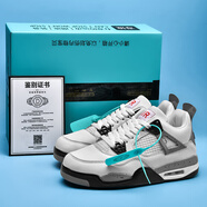 aj4官網(wǎng)電母男鞋低幫莆田純原高-版本aj3白水泥高幫女運(yùn)動鞋大童 aj4白水泥 42碼