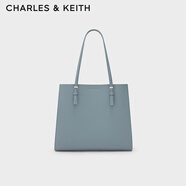 CHARLES&KEITH質(zhì)感純色大容量手提包托特包包女包女士生日禮物CK2-30781650-6 Steel Blue鋼青色 XL