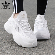 三葉草（Adidas）休閑鞋女 時尚潮流OZGAIA緩震舒適透氣運動老爹鞋 白色 37