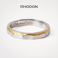 RHODON純銀情侶戒指一對(duì)閉口素圈對(duì)戒男女婚戒小眾定制禮物銀飾尾戒刻字 男款（15/17/19/21/23）備注尺碼
