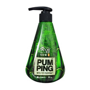 倍瑞傲進口LG派繽pumping成人牙膏 液體按壓式亮白清新口氣家庭裝 竹鹽派繽285g*1