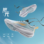 李寧嵐光丨低幫跳繩鞋新款健身鞋輕質(zhì)反光回彈男鞋基礎運動(dòng)鞋AFVT011 淺冰藍/標準白-3  39 