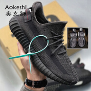 奧克獅（Aokeshi）椰子鞋350莆田男鞋加絨滿天星反光飛織休閑鞋女情侶老爹鞋子男 黑色滿天星(真爆三杠) 43