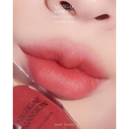 SITE韓國Muzigae Mansion透明顏料冰塊絲絨唇釉唇彩口紅啞光 Vegan 004#Affection珊瑚豆沙玫瑰 【現